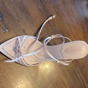 SCHUTZ Women's Cream Strappy Heels
